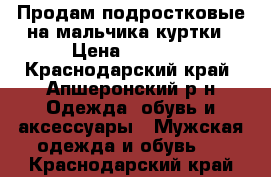 Продам подростковые на мальчика куртки › Цена ­ 1 700 - Краснодарский край, Апшеронский р-н Одежда, обувь и аксессуары » Мужская одежда и обувь   . Краснодарский край